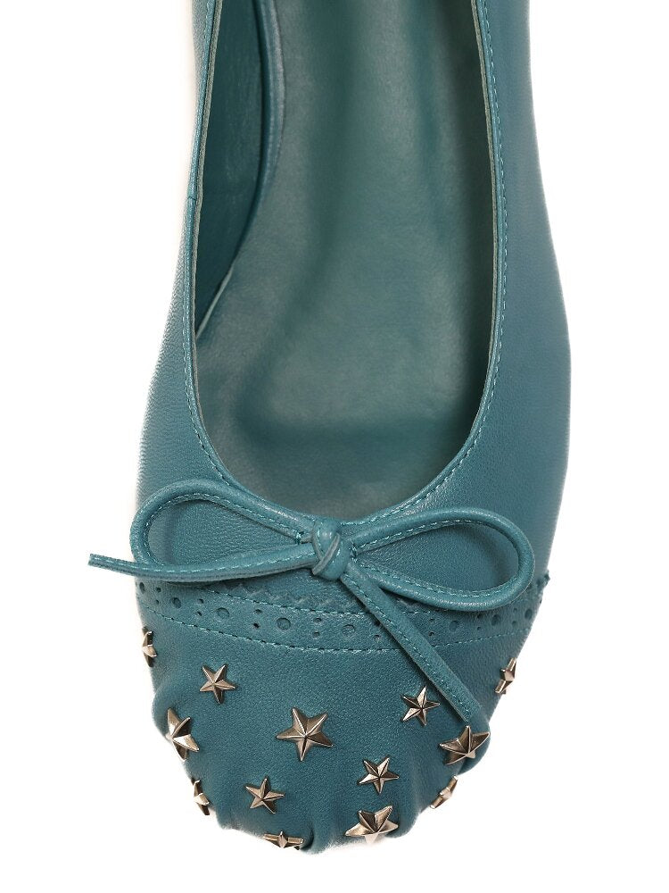 Baroque Star Studded Pleated Shoe【s0000016413】