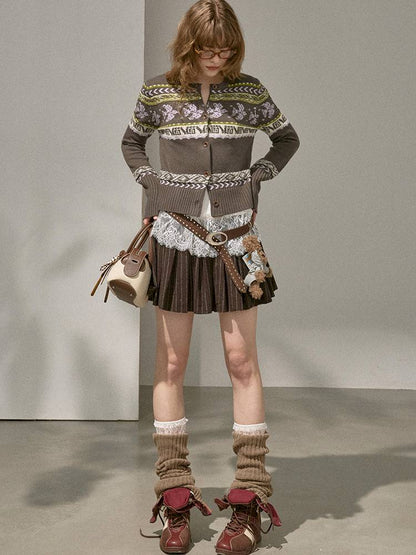 Button-Up Knit Cardigan Jacket【s0000014393】