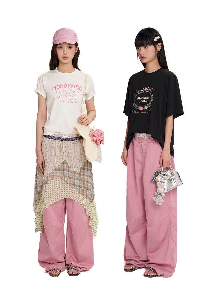 Relaxed fit adjustable cuffs casual pants【s0000012547】