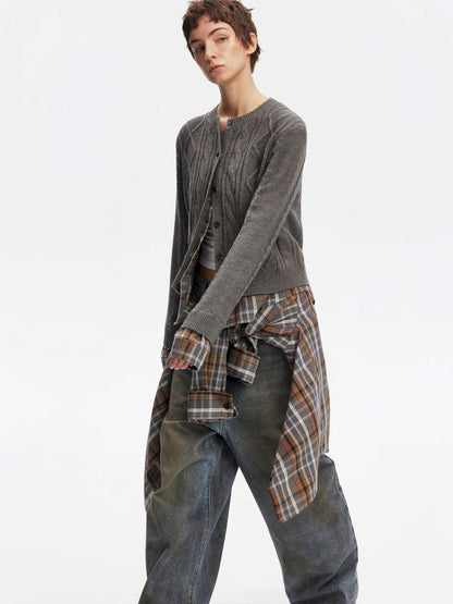 American Wool Twist Knit Sweater【s0000015057】