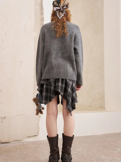 Relaxed-Fit Soft Pullover Knit Sweater【s0000014054】