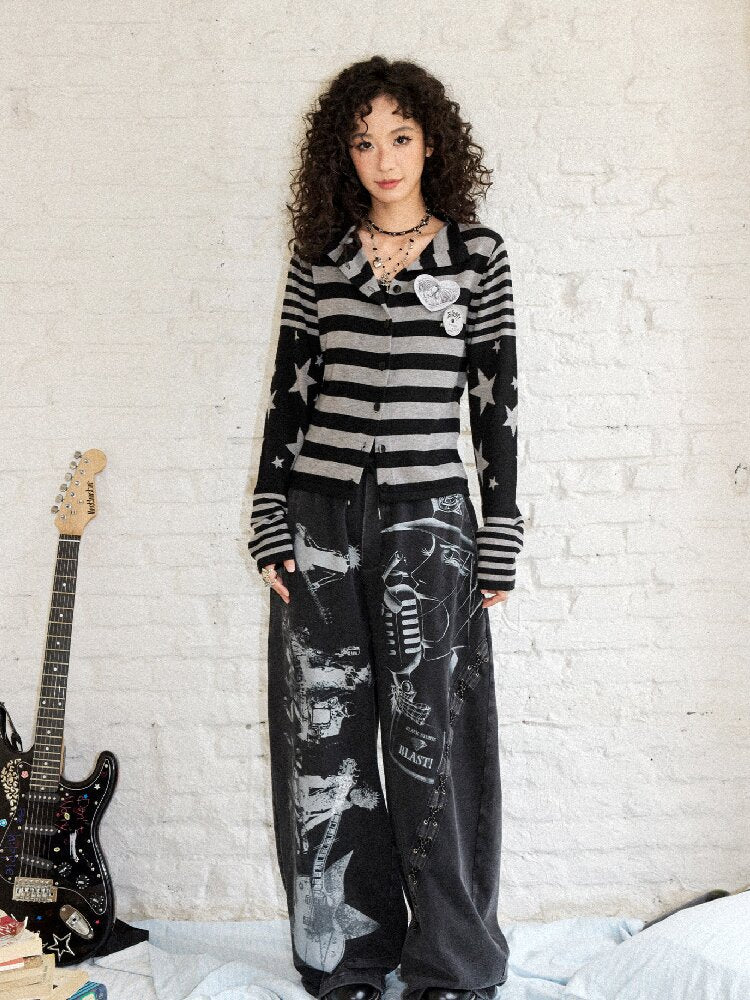 Classic Cut Star Knit Cardigan【s0000017900】