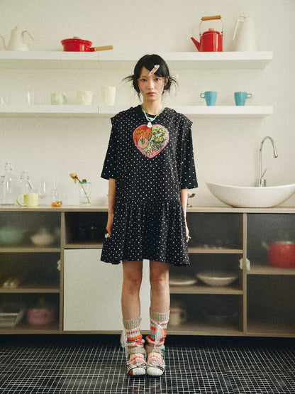 Bird's Bird Observation Pudding Sweatshirt Dress【s0000018692】