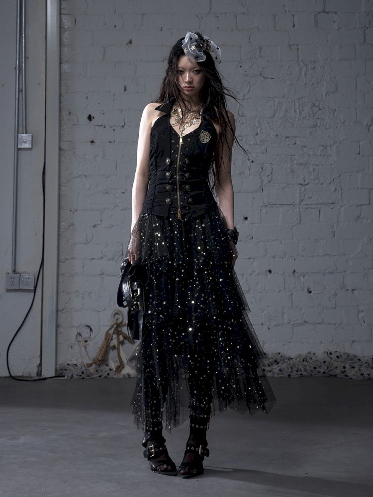 Multi-Layered Mesh Cake Skirt【s0000012789】