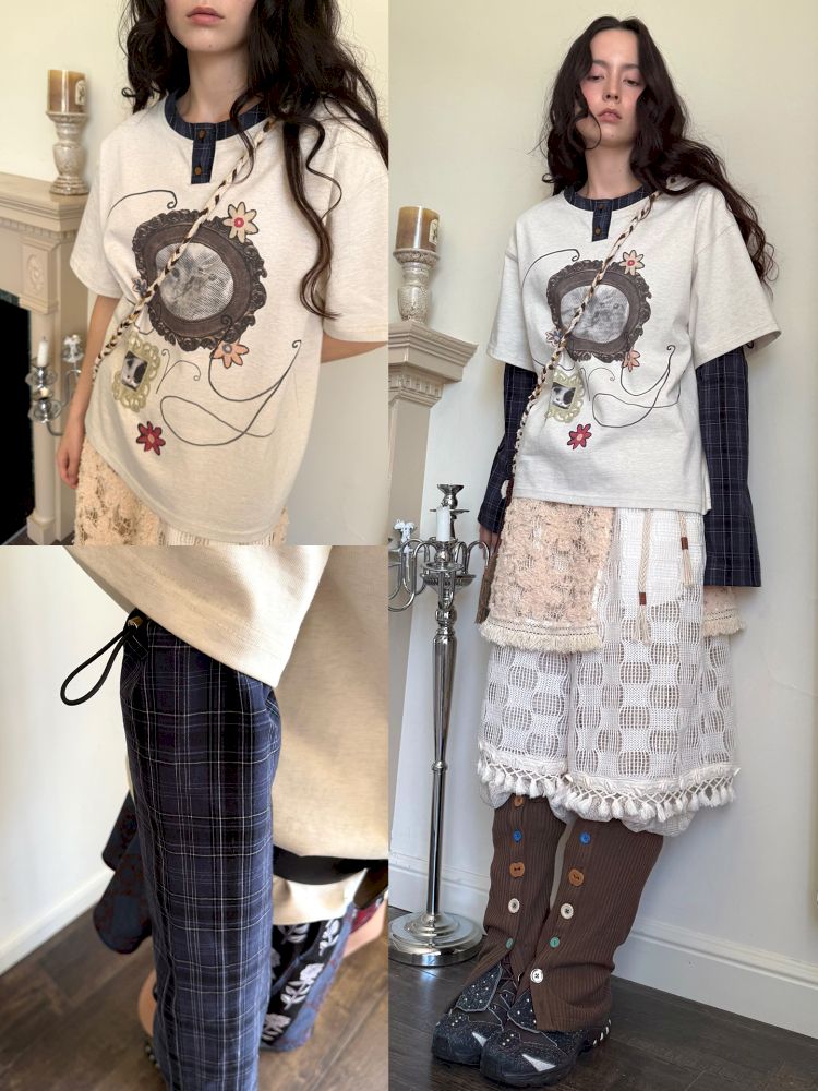 Fake two pieces T-shirt【s0000013511】