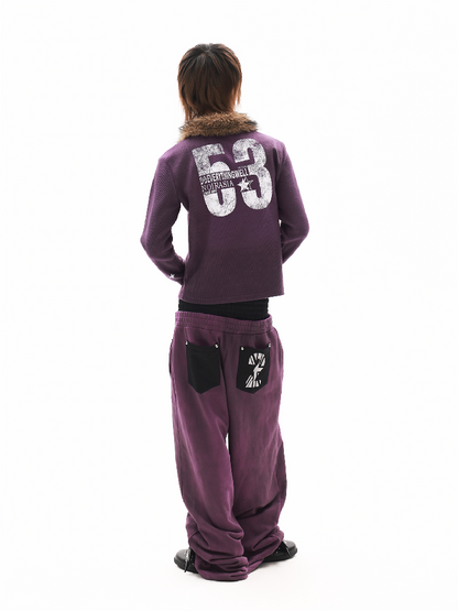 Washed Sprayed Skull Sweatpants【s0000018332】