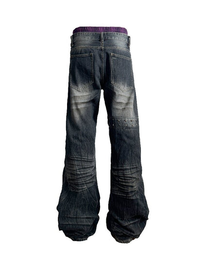 Plaid Double Waist Cut Off Jeans【s0000019271】