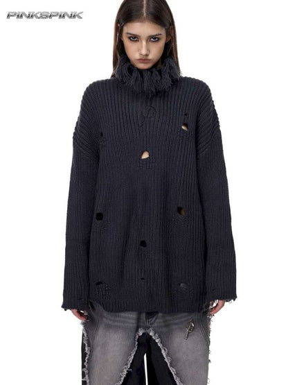 Electric Moon High Collar Sweater【s0000015114】