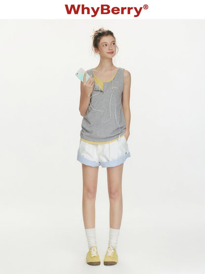 Refreshing Sea Day Plaid Shorts【s0000015683】