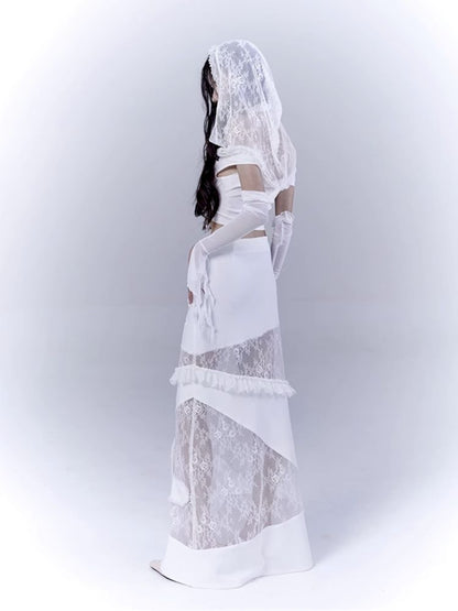 Low waist thin straight long skirt【s0000012381】