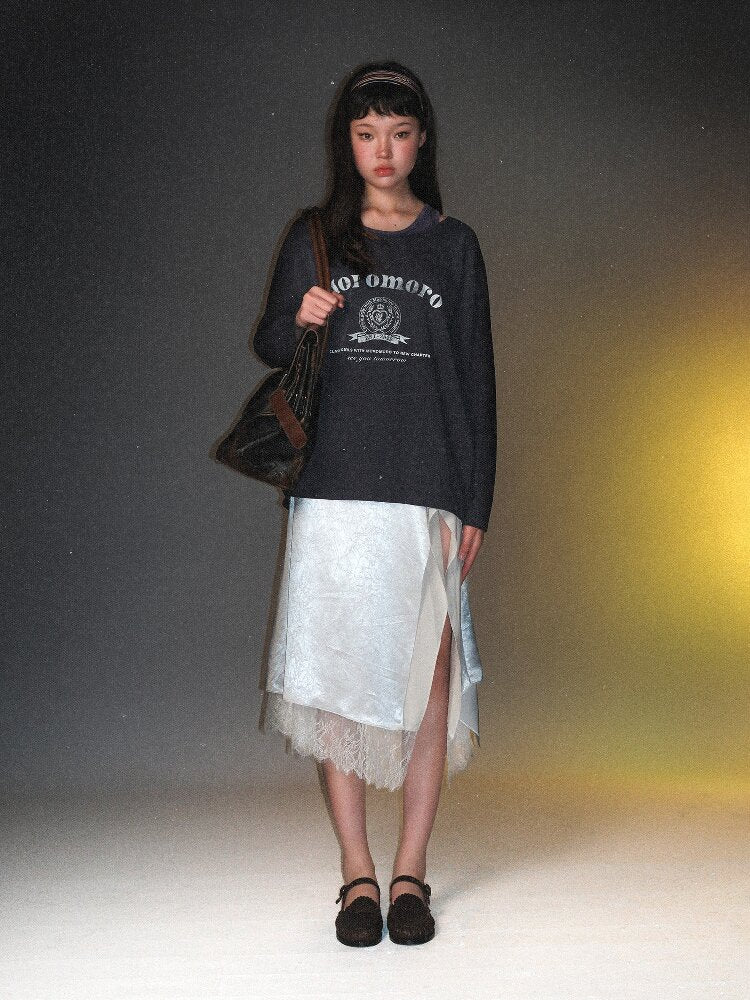 Multi Layered Slit Satin Skirt【s0000017418】