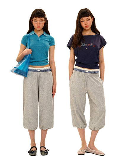 Fake Two Piece Waistband Shorts【s0000017436】
