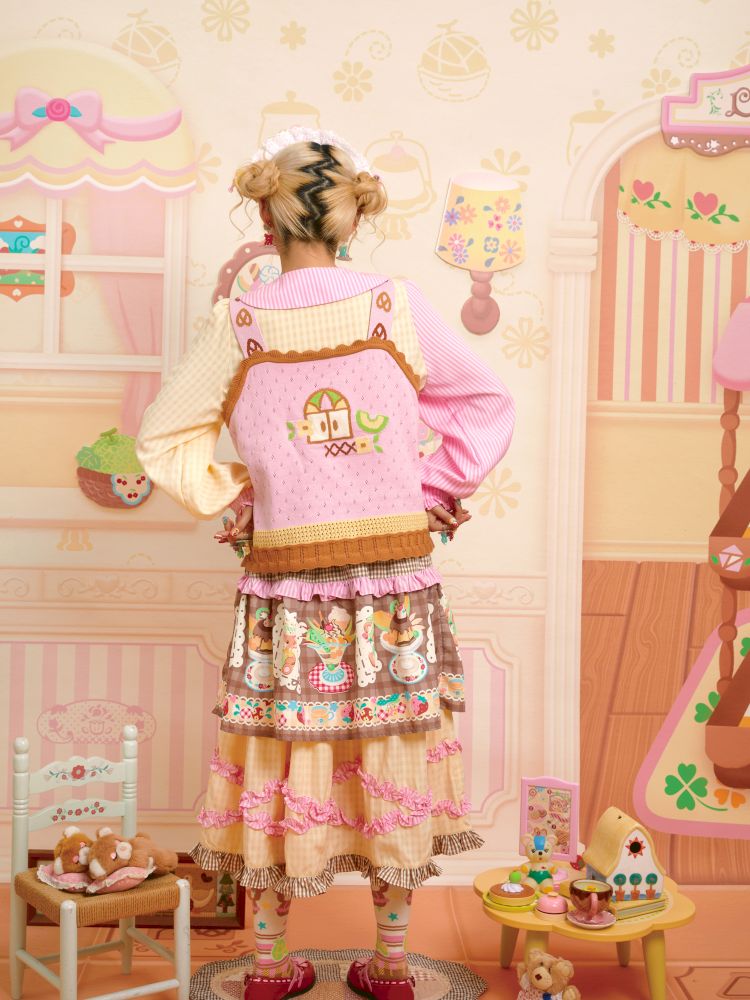 Needle Skeleton Knit Camisole Vest【s0000013701】