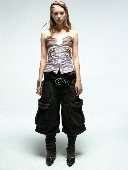 Elastic Slim Halter Blouse【s0000012210】