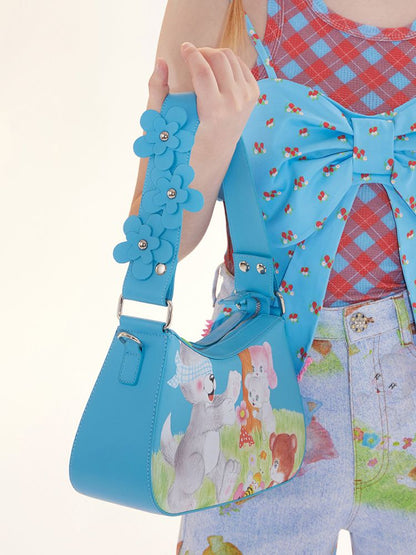 Hundred Illustration SHOULDER CROSSBODY BAG [S0000009783]