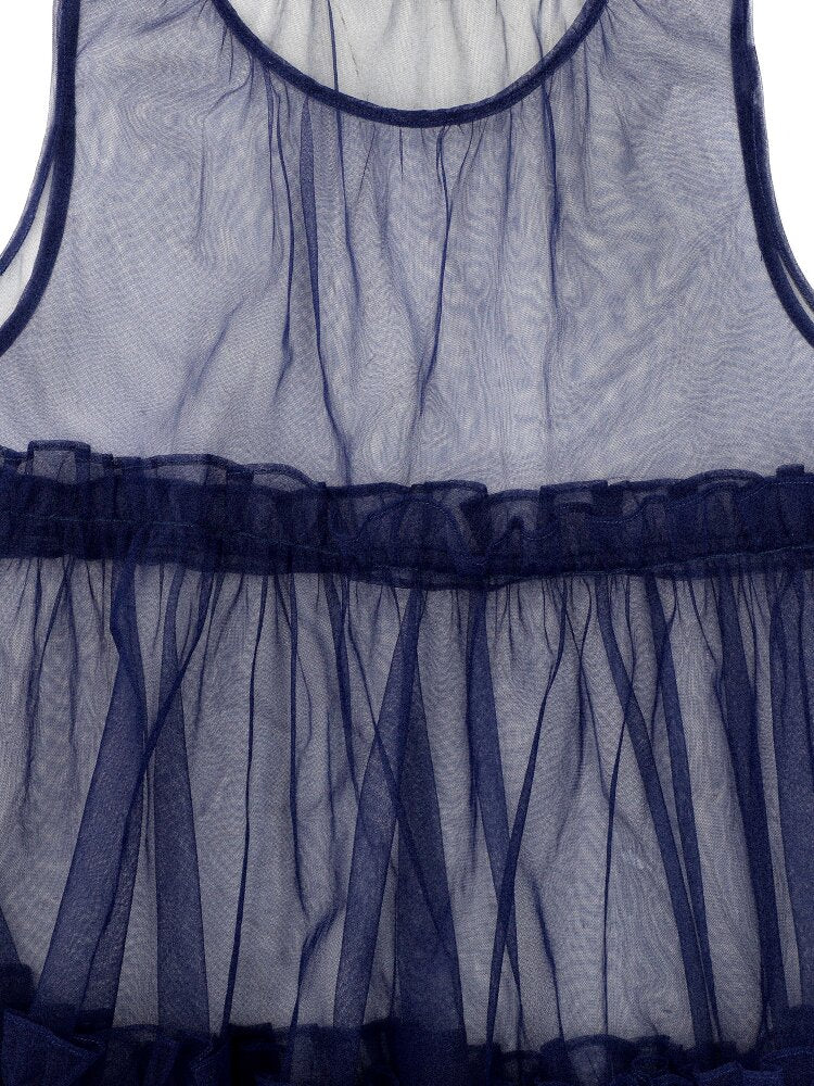 Layered Lace Rigid Mesh Dress【s0000016076】