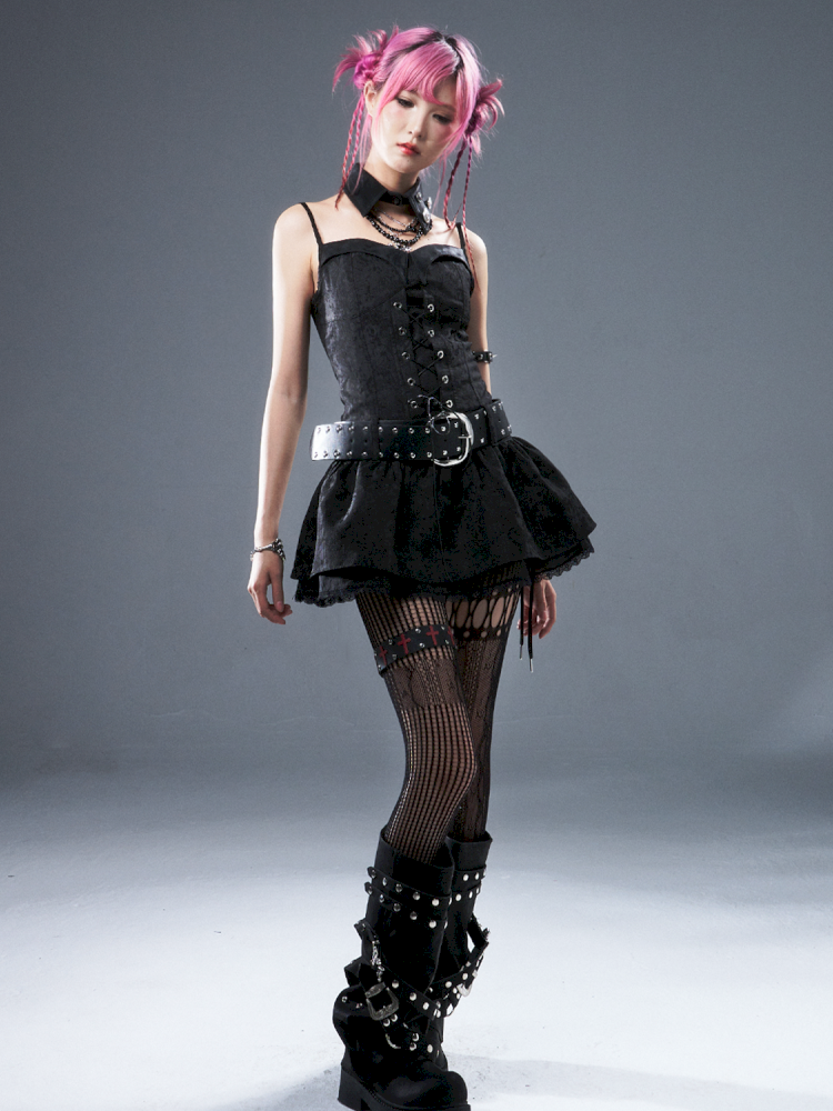 Tie-up Waist Strap Dress【s0000012943】