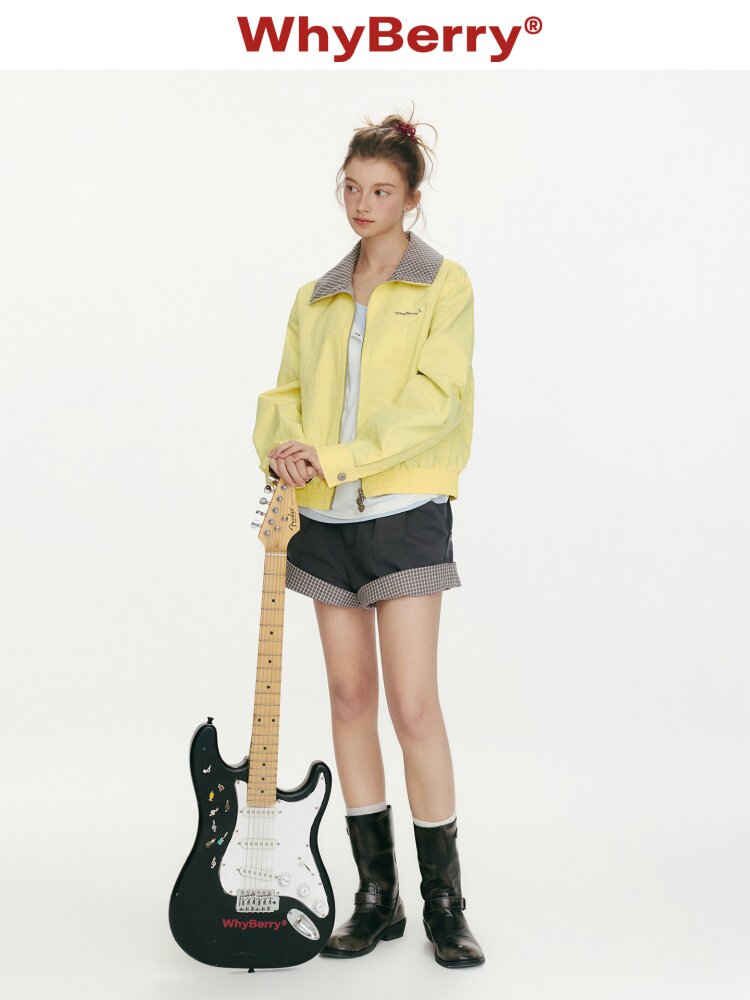 Youthful Melody Plaid Patchwork Coat【s0000015682】