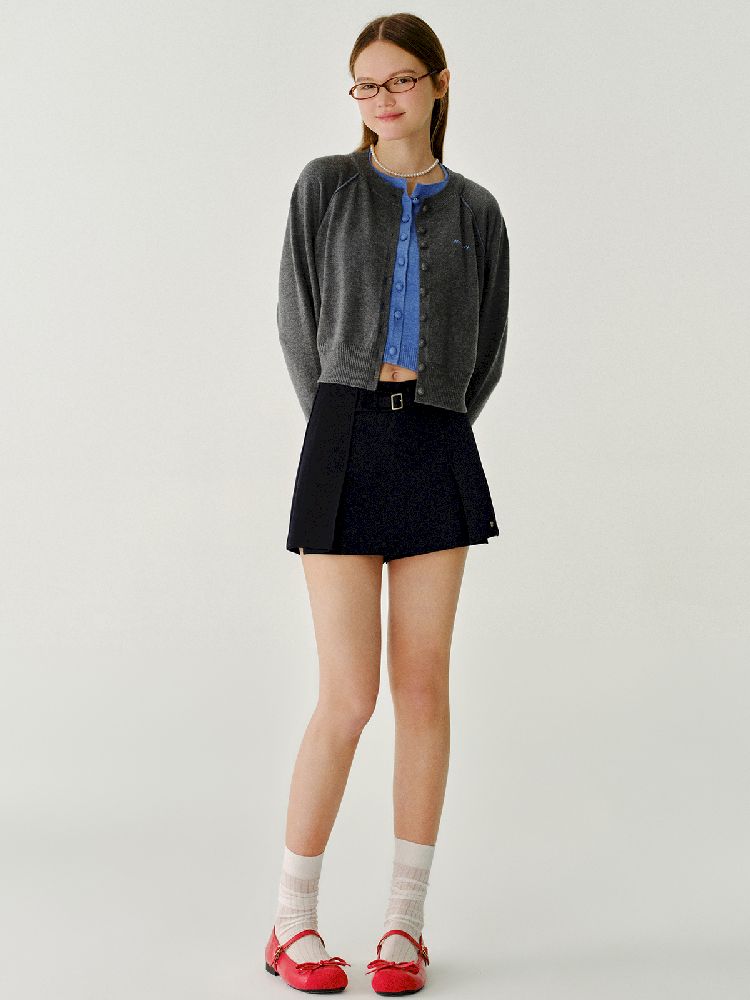 Short Solid Color Knit Sweater【s0000011966】