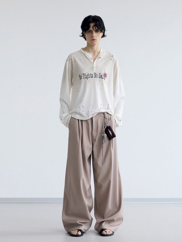 Drape Straight Leg Western Pants【s0000012472】