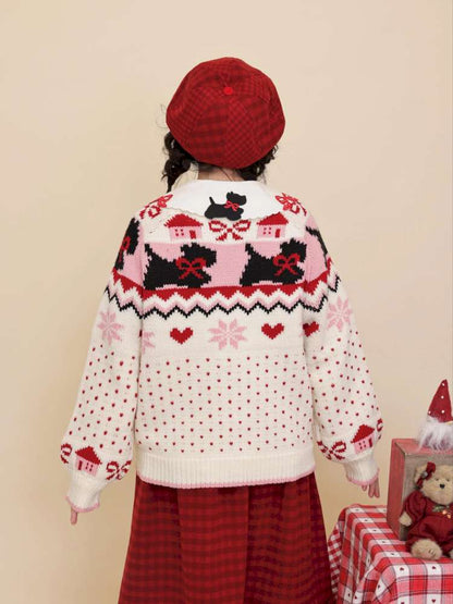 Plaid Patchwork Puppy Octagonal Hat【s0000015102】