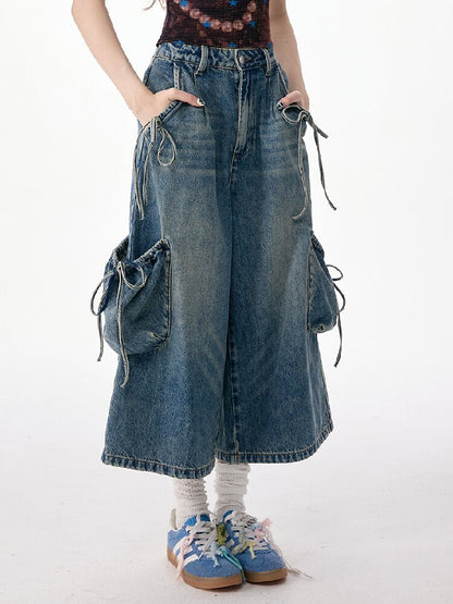 Vintage Strappy Pocket Workwear Jeans【s0000017311】
