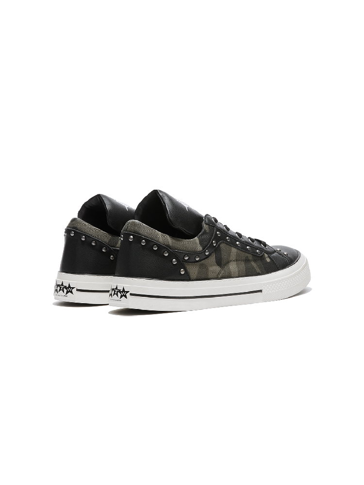Camouflage Patchwork Canvas Sneakers【s0000018364】