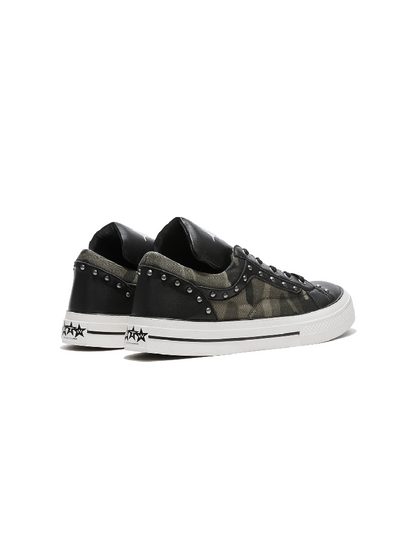 Camouflage Patchwork Canvas Sneakers【s0000018364】