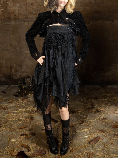 Romantic Palace Midi Skirt【s0000018377】