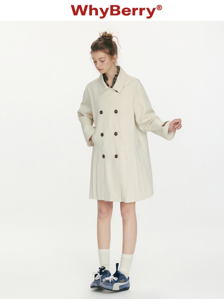 Moonlight Concerto Pleated Coat【s0000015668】