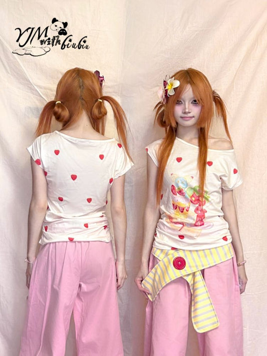 Graphic Short Sleeve Slim Fit T-Shirt【s0000012484】