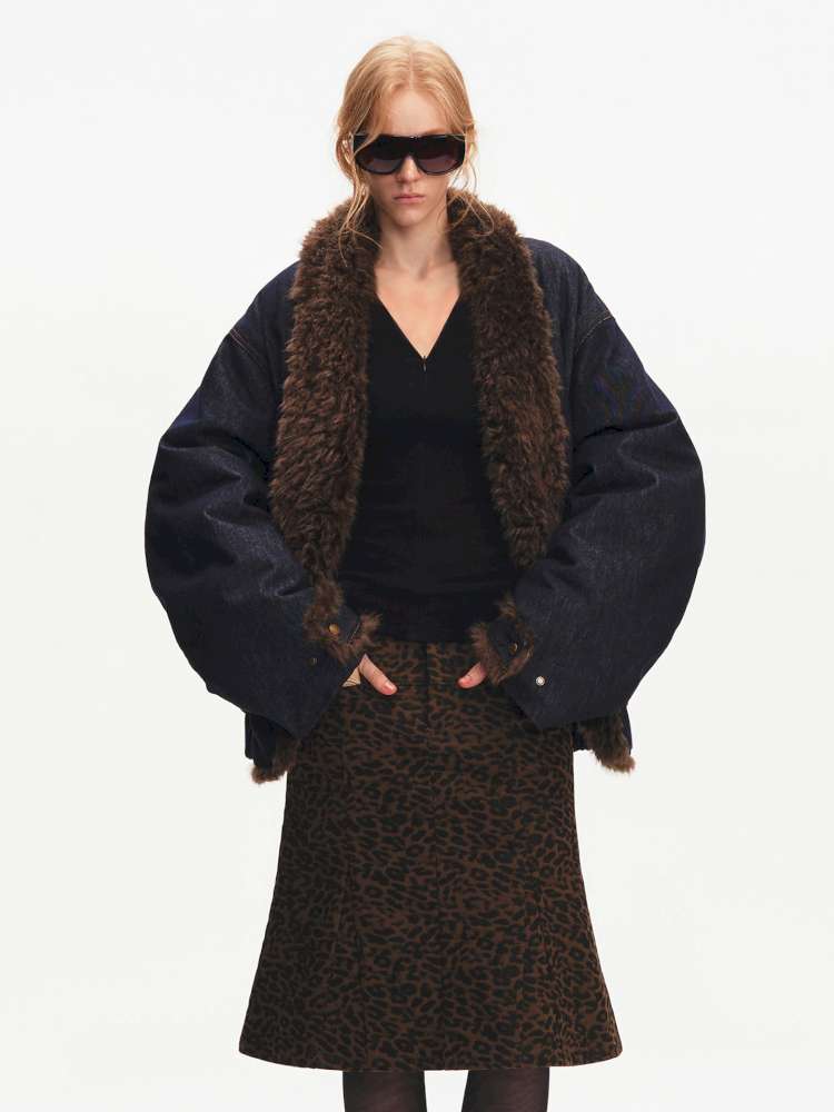 French Lamb Wool Cropped Jacket【s0000015056】