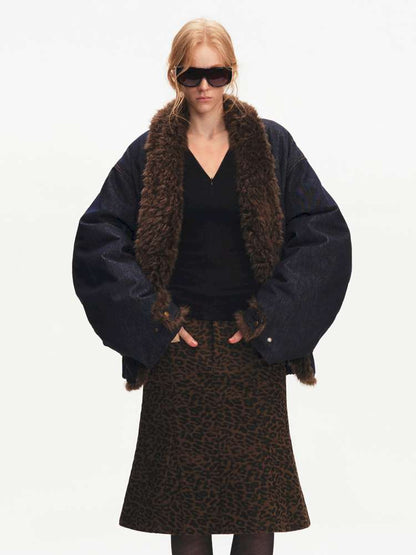 French Lamb Wool Cropped Jacket【s0000015056】