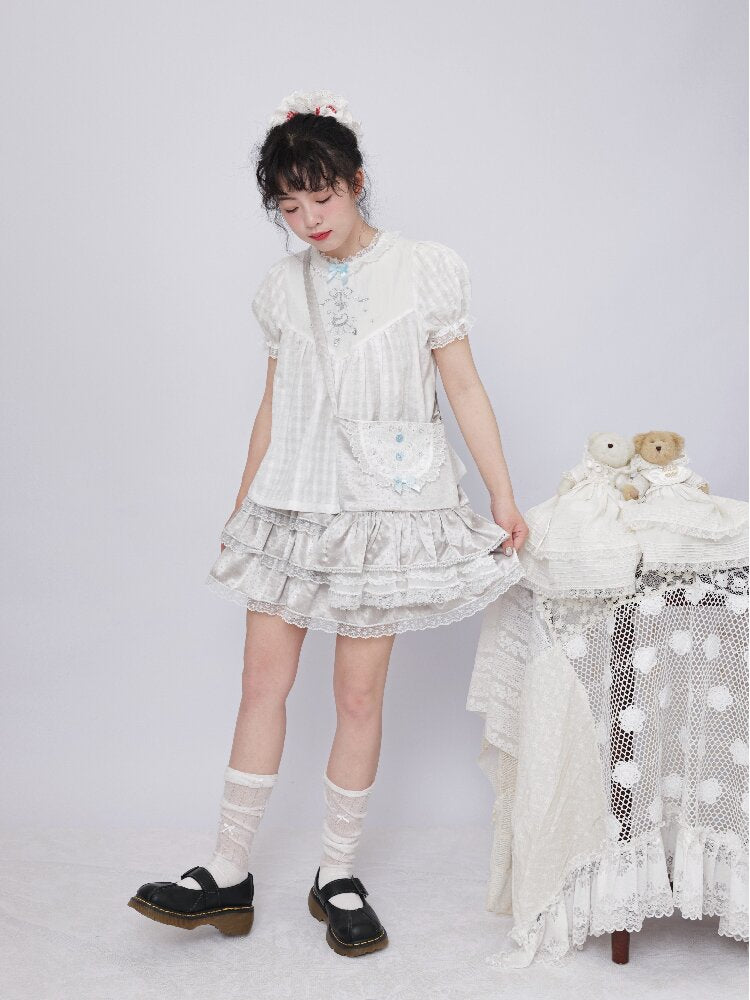 Vintage Lace Satin Cake Skirt【s0000017485】 – SCULTURE（エス