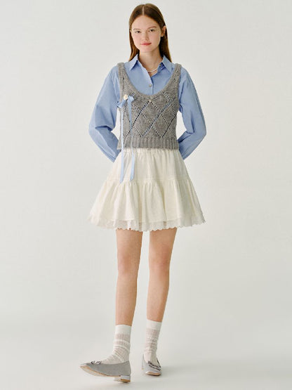 Wool Knit Vest【s0000011987】