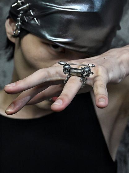 Hardcore Punk Mechanical Open Ring【s0000018872】