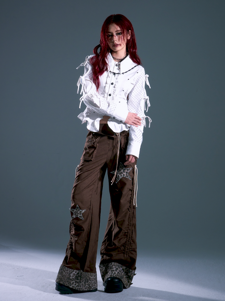 Flap Loose Casual Wide Leg Pants【s0000013691】