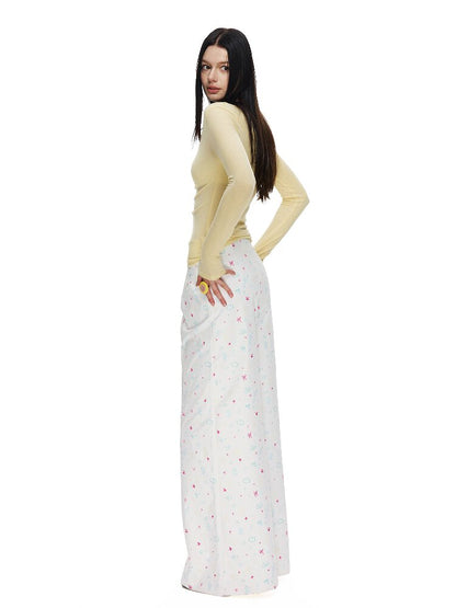Kitten Full Print Wide Leg Pant【s0000015866】