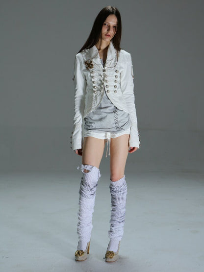 Washed Cotton Napoleon Jacket【s0000015909】