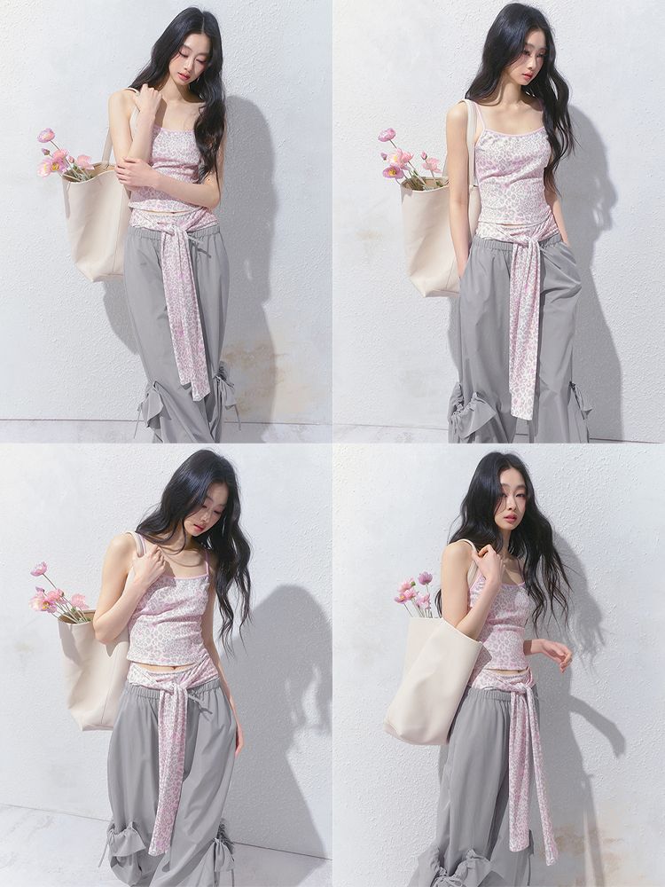 Camisole Top Strappy Shorts Set【s0000012150】