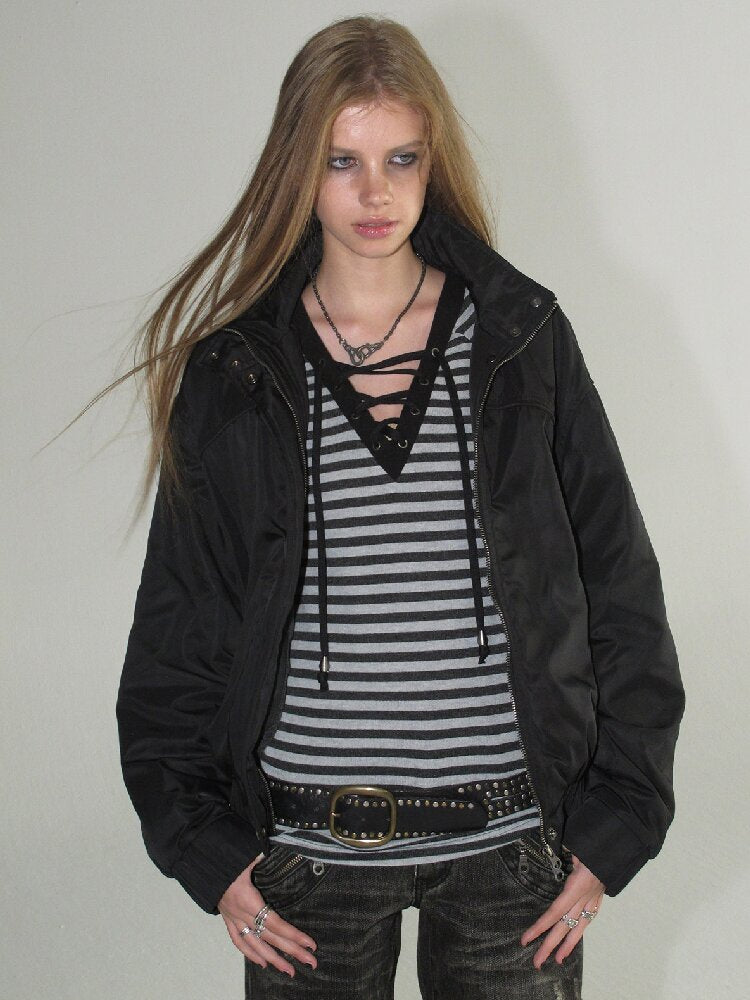 Nylon Short Fleece Jacket【s0000018467】