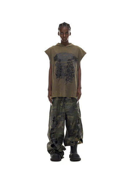 Wasteland Unisex Sleeveless Hoodie【s0000014019】