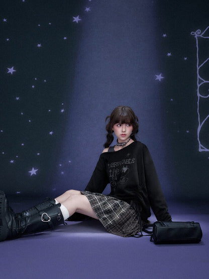 Dark Graffiti Fake Two Dress【s0000015466】