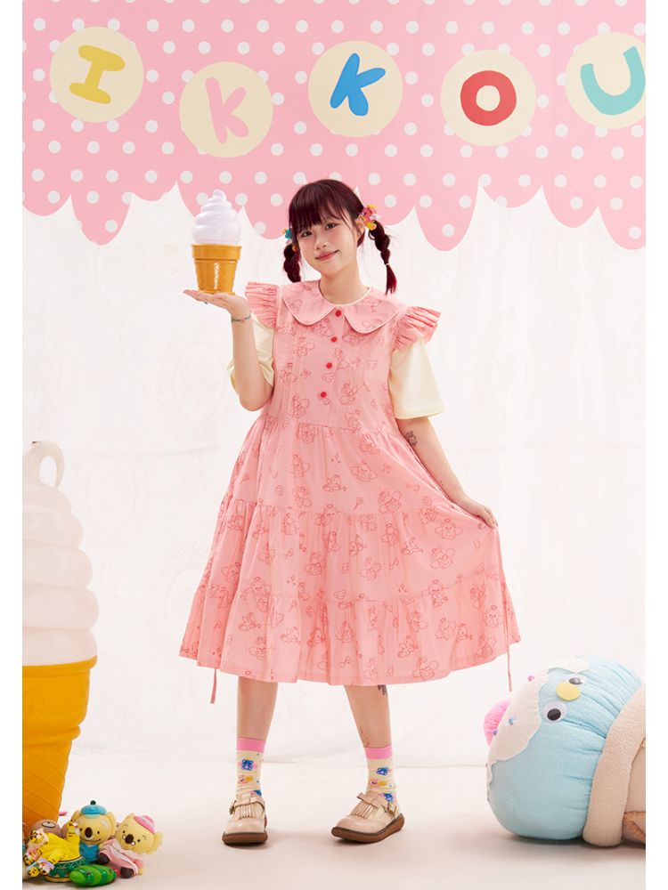 Animal angel knitted mid-calf socks【s0000013194】