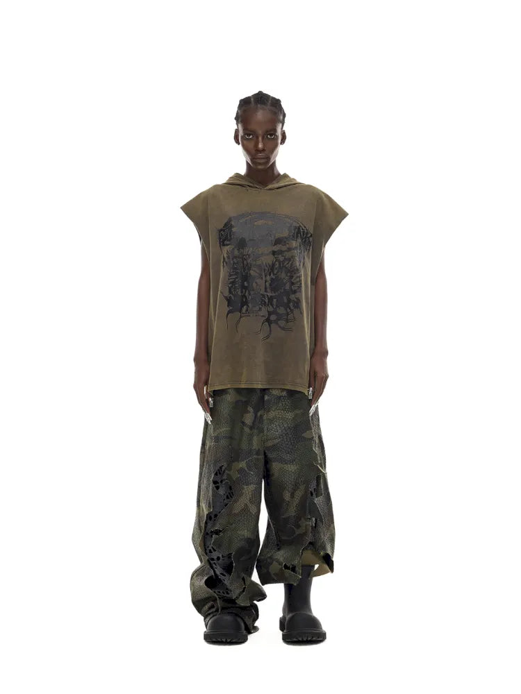 Gender-Neutral Y3K Painted Denim Pants【s0000014013】