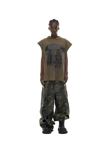 Gender-Neutral Y3K Painted Denim Pants【s0000014013】