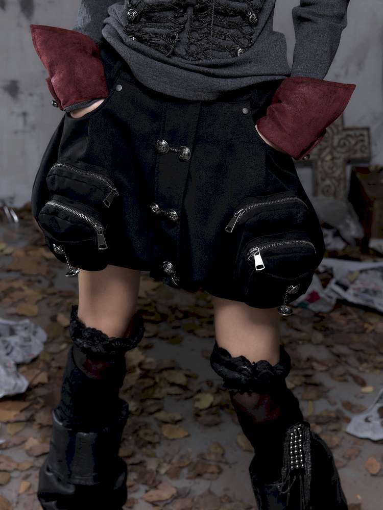 Workwear Flower Bud Skirt【s0000014463】