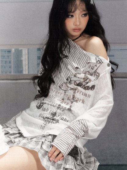 Summer Light Bat Sleeve Smock【s0000016266】