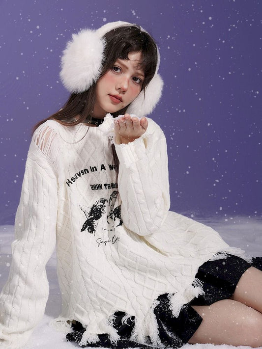 Hole Breaking Pullover Sweater【s0000005044】