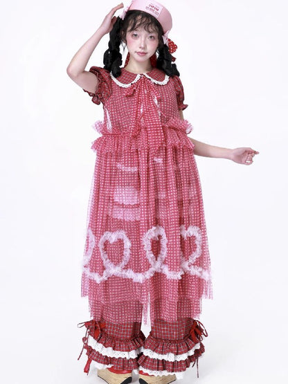 Retro Mesh Hooded Dress【s0000012194】